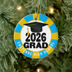 Fet klass 2026 Photo Studenten Julgransprydnad Keramik