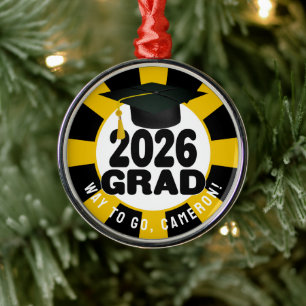 Fet klass 2026 Studenten Julgransprydnad Metall