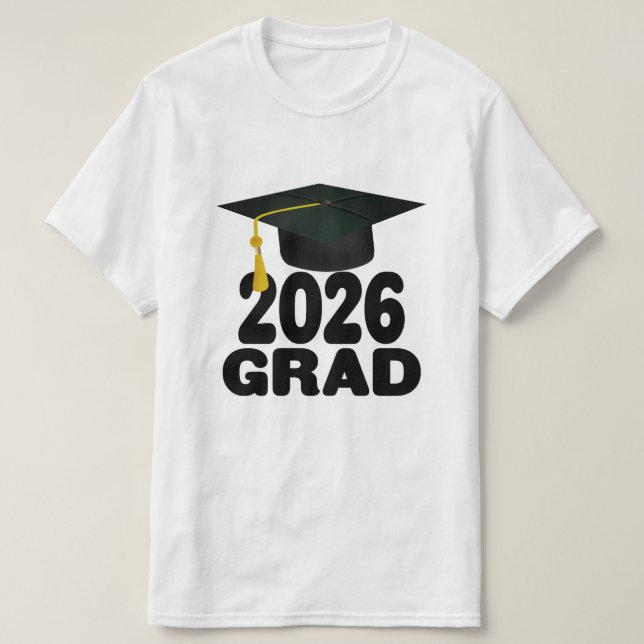 Fet klass 2026 Studenten T Shirt (Design framsida)
