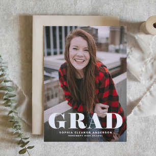 Fet klassisk typografi - foto Studenten Inbjudningar