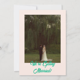 Fet klassiskt Westernt enkelt Modern Bröllop Inbjudningar