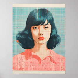 Fet kontrast: En symfoni mellan Stil och Färg Poster