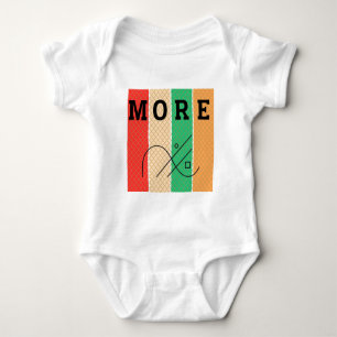 Fet kontrast och geometri t shirt