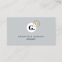 Fet Kreativ Monogram Logotyp Grått Social Media