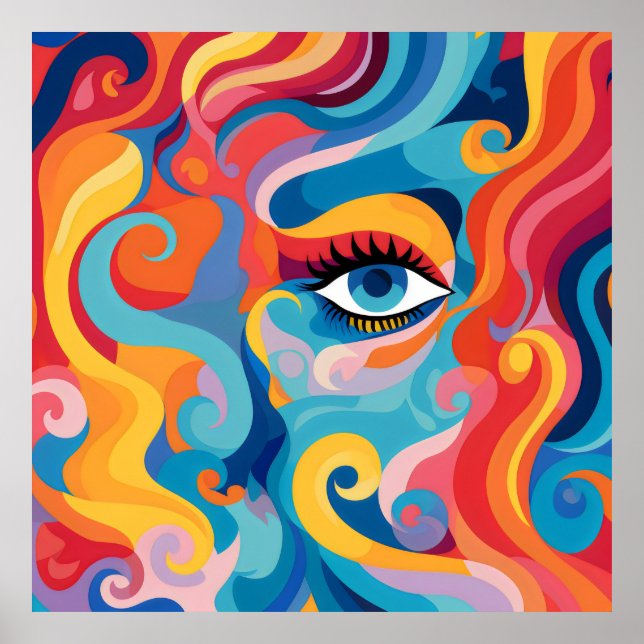 Fet kvinnlig pip och känslor poster (Framsidan)