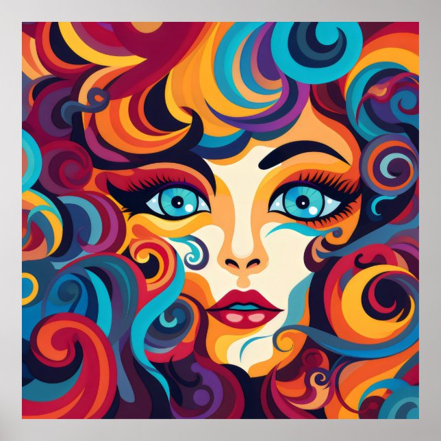 Fet kvinnlig pip och känslor poster (Framsidan)