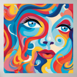 Fet kvinnlig pip och känslor poster