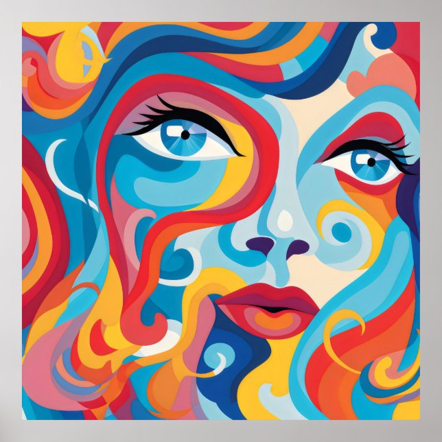 Fet kvinnlig pip och känslor poster (Framsidan)