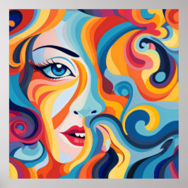 Fet kvinnlig pip och känslor poster