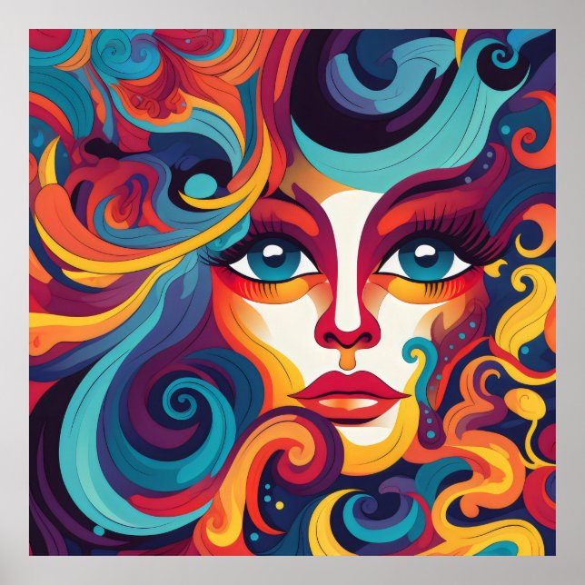 Fet kvinnlig pip och känslor poster (Framsidan)