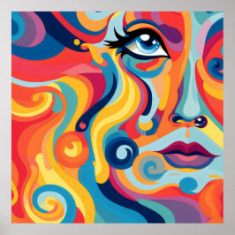 Fet kvinnlig pip och känslor poster