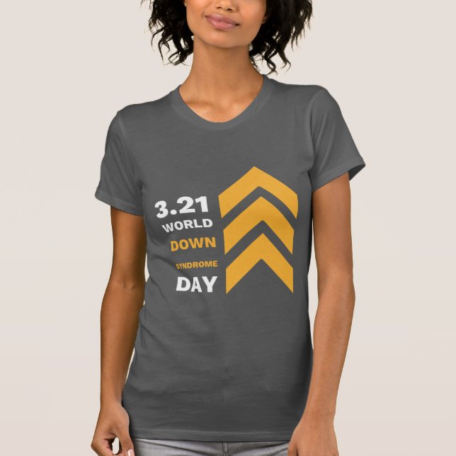 FET KVINNOR 3.21 Ned Syndrome Awareness T-shirt (Framsida)