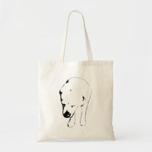 Fet Labrador Linjer, Merry Head-Tilt Tygkasse