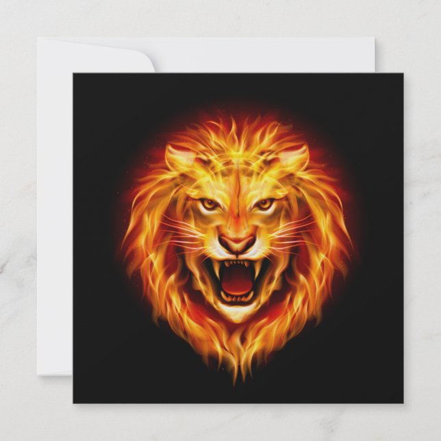 Fet Lejon inbjudan - SRF (Framsida)