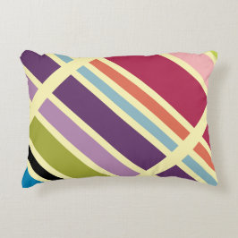 Fet Lila Blue och Orange Prydnadskudde