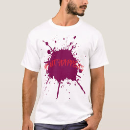 Fet Lila Paint Splatter T Shirt