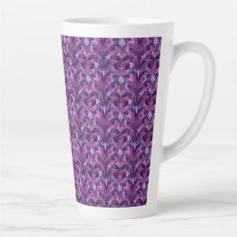Fet Lila Tones Art Deco Large Latte Mugg
