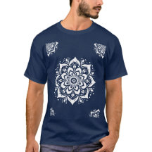 Fet Mandala Blomma - T-Shirt