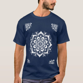 Fet Mandala Blomma - T-Shirt
