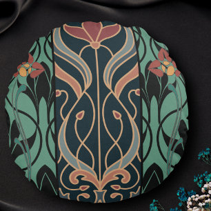 Fet Maximalist Art nouveau Rund Kudde