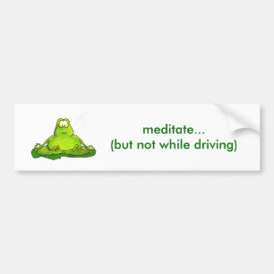 Fet meditera groda bildekal