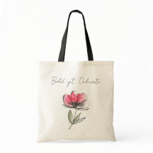 Fet men delikat - Red Flower Doodle Toodle Bag