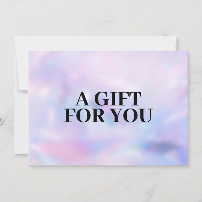 Fet minimalistisk boutique tie-dye presentkort (Framsida)