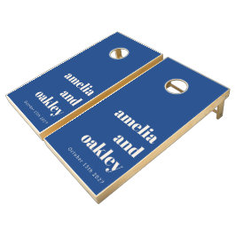 Fet, minimalistisk koboltblått Retro Personligt br