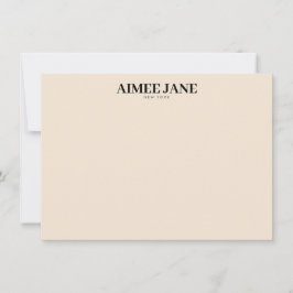 Fet, minimalistisk Luxury Boutique-Mörken Ivory Anteckningskort