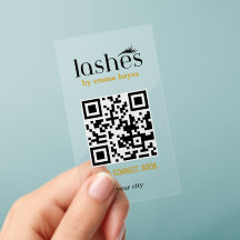 Fet minimalistisk QR-kod för ögonfransartist