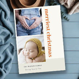 Fet minimum 2 Photo Red Rust - god jul Julkort