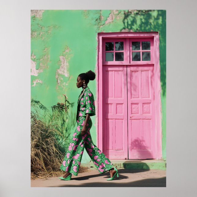 Fet Mode i ett brant urbanlandskap Poster (Framsidan)