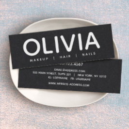 Fet Modern Black-Affärskortet Mini Visitkort