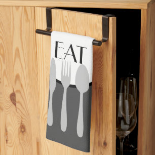 fet modern grått och vit med anpassningsbar kökshandduk