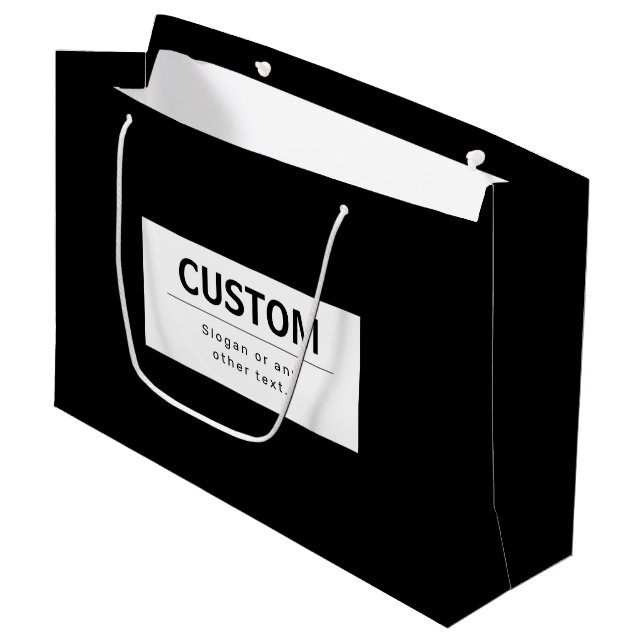 Fet modern, redigerbar text | Svartvitt (Framsidan Vinklad)