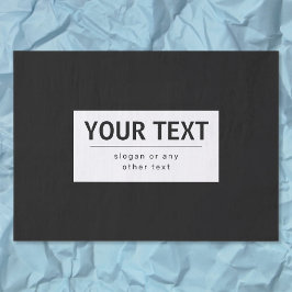 Fet modern, redigerbar text | Svartvitt