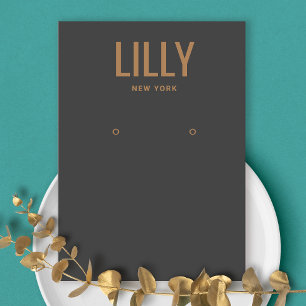 Fet Modern Visning-kort för svart avläsning av kol Visitkort