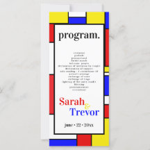 Fet mondriansk inspirerad retro Geometric Art