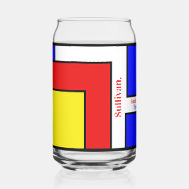 Fet mondriansk inspirerad retro Geometric Art