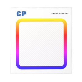 Fet Monogram Professionell Enkel Minimalistisk Anteckningsblock