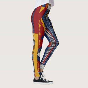 Fet Mönster för en dynamisk look Vivid Mosaic Leggings