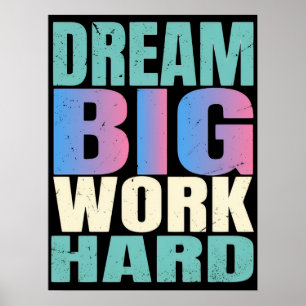 Fet Motivational – Inspirera, Fokusera, Uppnå 2026 Poster