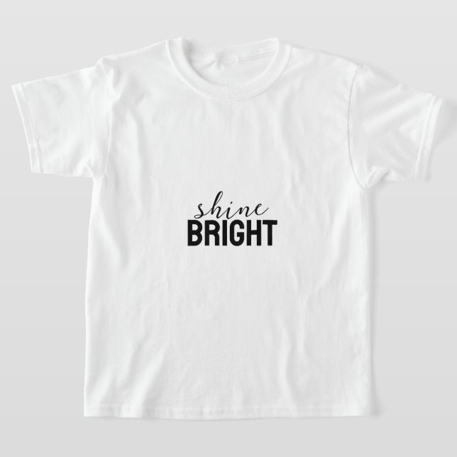 Fet Motivations Typografi Affisch – Modern Text  T Shirt (Laydown)