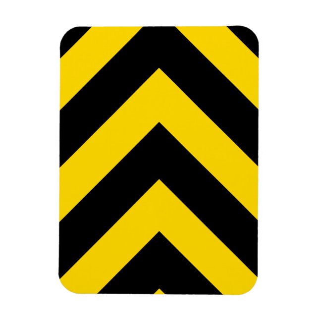 Fet motorvägstrafik, Humla, schvrons Magnet (Vertikal)