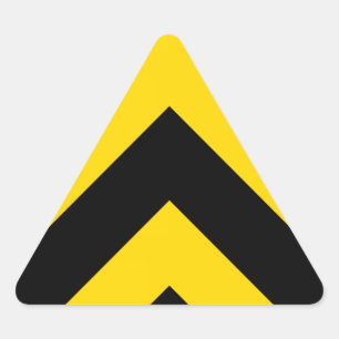 Fet motorvägstrafik, Humla, schvrons Triangelformat Klistermärke