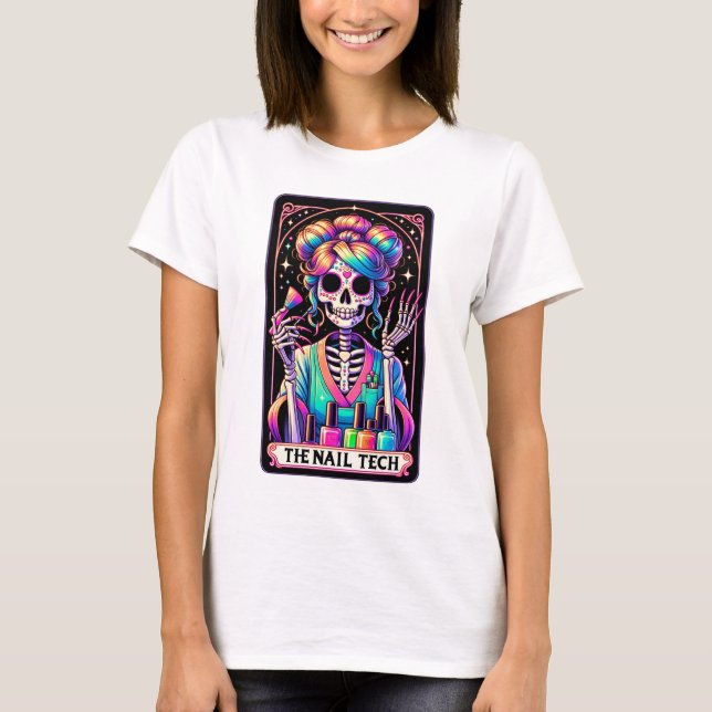 Fet Nagel Tech Tarot-reklam T Shirt (Framsida)