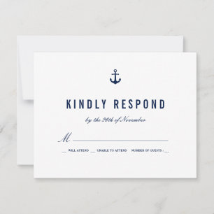 Fet Nautical Themme Navy Rand OSA Kort