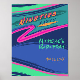 Fet Nittio Party Poster