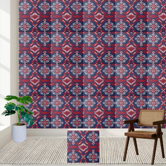 Fet nordisk geometrisk panel för Stil Kakelplatta (Bold Nordic Style Geometric Tile)