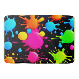 Fet och Bright Färg Stänk Badrumsmatta